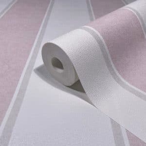 Pompöös Provence Stripes roosa tapetti