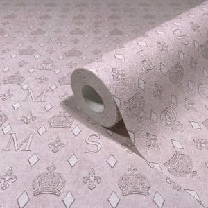 Pompöös Provence Royal roosa tapetti