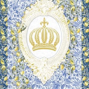 Pompöös Provence Majesty sininen valokuvatapetti