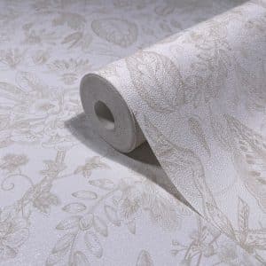 Pompöös Provence Inkflora beige tapetti