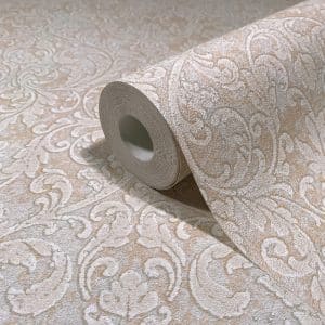 Pompöös Provence Ornament beige tapetti