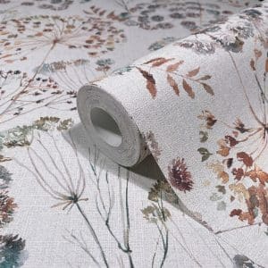Pompöös Provence Bloomy ruskea tapetti