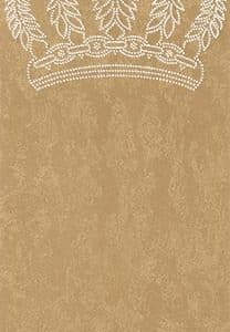 Pompöös Provence Crown kultainen paneeli tapetti