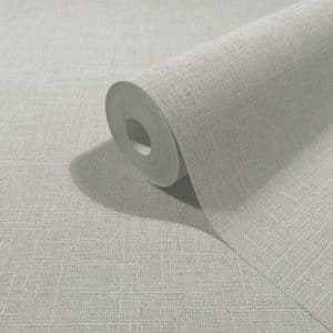 Boho vaaleanvihreä pellavakuvioinen tapetti 35745