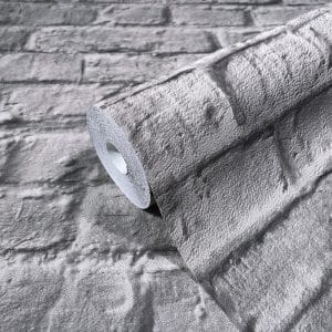 Urban Nature beige rouhea tiiliseinätapetti 34168