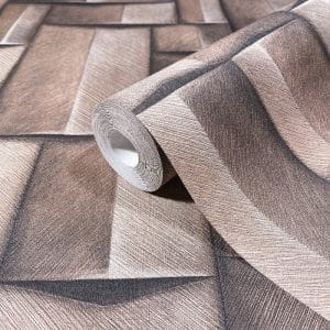 Urban Nature 3D-geometrinen kuitutapetti 35375