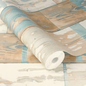 Beltesto valkeansininen lautakuvio tapetti 416428