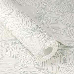 Beltesto kermanvaalea palmunlehti tapetti 794809