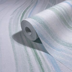 Oriana aalto vihreä tapetti 82553