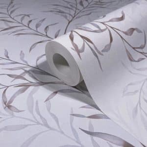 Oriana vaaleansininen lehtitapetti 89017