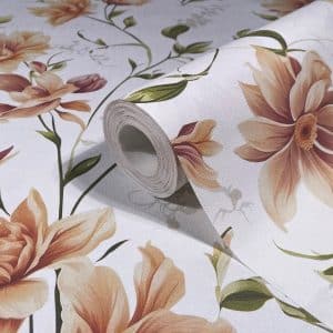 Oriana beige floral tapetti 89023