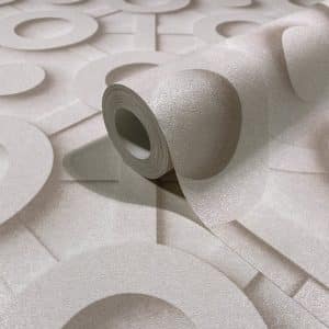 Oriana vaaleanbeige geometrinen tapetti 89031