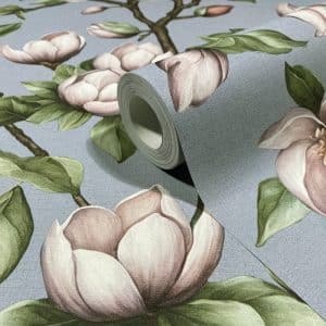 Oriana sinertävä magnolia tapetti 89036