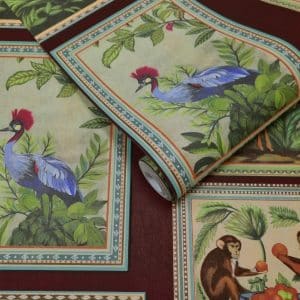 Wanderlust menagerie marja tapetti 92012