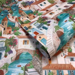 Wanderlust monteroso monivärinen tapetti 92020