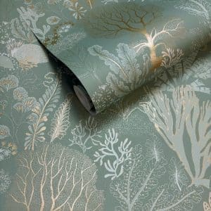 Wanderlust nautilus akvamariini tapetti 92082