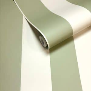 Wanderlust cordelia stripe salvianvihreä tapetti 92103