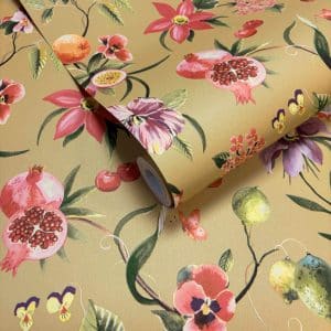 Wanderlust tropica okra tapetti 92112