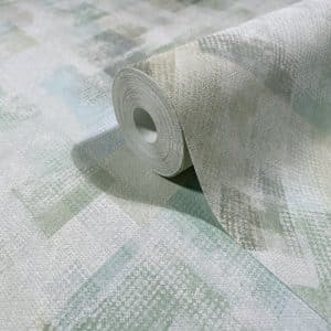 Fresh Up Vihreä Akvarelliruutu Tapetti 88907