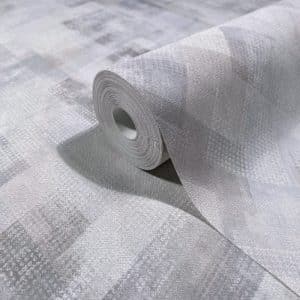 Fresh Up Harmaa Akvarelliruutu Tapetti 88908