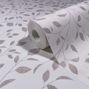 Fresh Up Beige Lehtikuvio Tapetti 88948