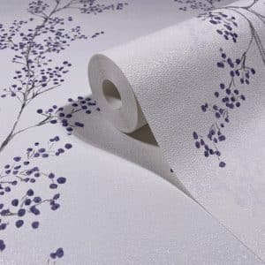 Fresh Up Liila Oksakuvio Tapetti 88991