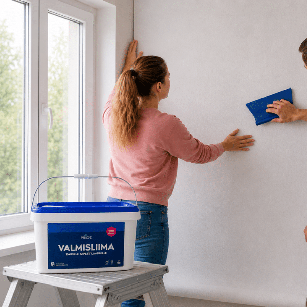 Pride valmisliima sopii kaikille tapetti materiaaleille ja on heti käyttövalmis.