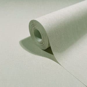 Pia Vaaleanvihreä Kangaspinta Tapetti 82579