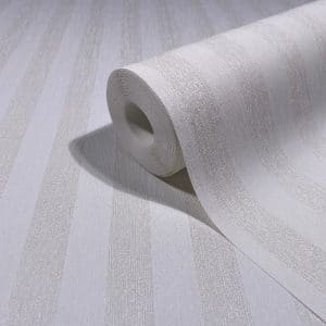 Pia Vaaleanharmaa Raita Tapetti 82581
