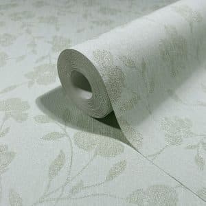 Pia Vaaleanvihreä Kukka Tapetti 82587