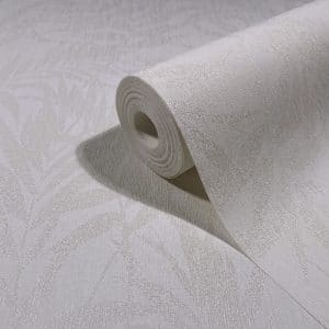 Pia Vaaleanharmaa Lehdet Tapetti 82590