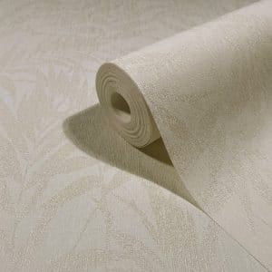 Pia Beige Lehtikuvio Tapetti 82591