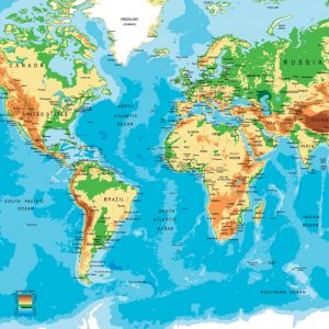 Dimex 0261 World Map valokuvatapetti