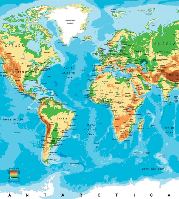 Dimex 0261 World Map valokuvatapetti