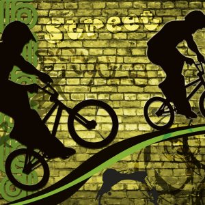 Dimex 0328 Bicycle Green valokuvatapetti