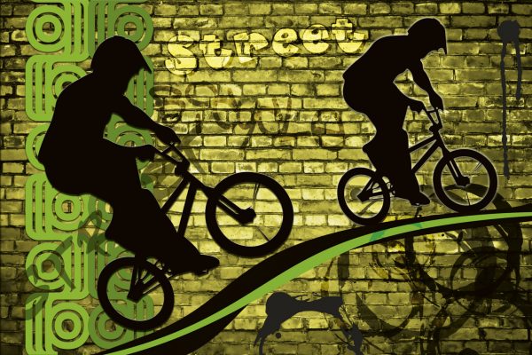Dimex 0328 Bicycle Green valokuvatapetti